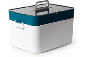 ‎THEO&CLEO Theo&Cleo Medizinschrank Gross, Erste Hilfe Kasten, Hausapotheke Box, Medikamenten Aufbewahrung XXL, Medizinbox Vintage (Dunkelgrün)