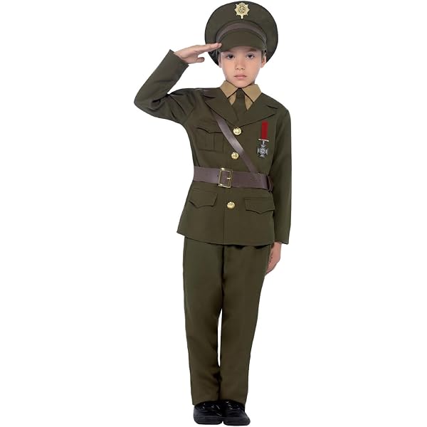 Fun Shack Kids Fighter Pilot Costume – Green Aviator Flight Suit & Hat For Boys Halloween & Dress-Up - View #5