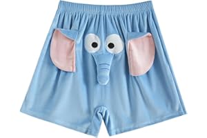 FGFD&OU Shorts de Pyjama Homme et Femme Bas de Pyjama Court Doux Vêtements de Nuit Élastique Pantalon Short Drôles de Détente & d'Intérieur, Cadeaux Drôles