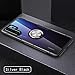 Produktbild CTGVH Hülle Kompatibel mit Huawei P30 Pro, Silikon Crystal Full Schutz Cover mit 360 Grad Ring Stand Magnetische Autohalterung Schutzhülle Case Handy Shell für Huawei P30 Pro Clear, Silber schwarz