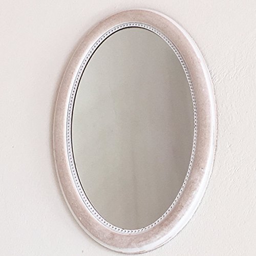 Wandspiegel OVALE 3 Farben 53 x 36 Shabby Vintage Nostalgie Landhaus (shabby grün) - 3