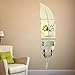 Produktbild Extsud 3D Spiegel Wandaufkleber Feder Wandtattoo Wandsticker Wandbild Wand-Dekoration für Mädchen Badezimmer Wohnzimmer Türen Fenster