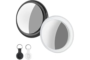 POPULIKE 2 Pack Air Tracker Tag, Item Finder Bluetooth Smart Tracker Tags Works with Apple Find My App (iOS Only),Tracker for Keys,Luggage,Bags,Wallets