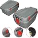 Produktbild XL Fahrradkoffer 15 L grau Fahrradbox Topcase Gepäckträger Box Fahrrad Top Case