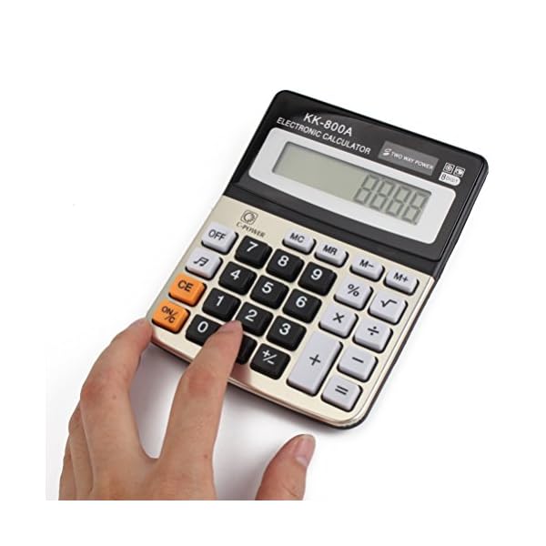 8 Digital Display Desktop Calculator Financial Business Accounting with Sound - Image 6