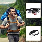 Sport Hüfttasche, Flycool Laufgürtel elastische Gürteltasche Bauchtasche Running Belt mit Kopfhöreranlass für Handy und Reflexstreifen für Nachtsichtbarkeit - 8