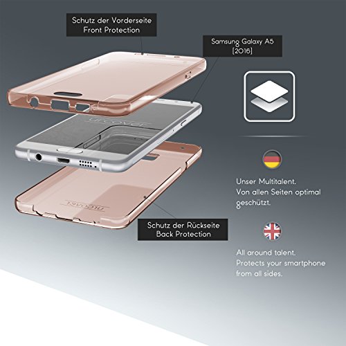 Urcover Samsung Galaxy A5 Version 2016 Funda Carcasa Protectora 360 Grados TPU en Rosa Protecci n Completa Case Cover Smartphone M vil Accesorio reviews Urcover Samsung Galaxy A5 Version 2016 Funda Carcasa Protectora 360 Grados TPU en Rosa Protecci n Completa Case Cover Smartphone M vil Accesorio