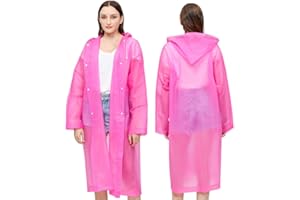 AOYINFE 2 Stück Regenponcho Regenmantel Herren Damen, Wiederverwendbar Regenbekleidung Regencape Regenjacke Wasserdicht für Disney, Wandern, Radfahren, Camping und Reisen