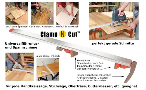 sauter Führungsschiene CLAMP N CUT 125 cm - 9