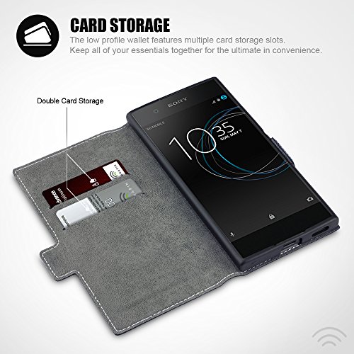 Sony Xperia XA1 Funda Cartera adaptable en posicion horizontal - Negro reviews Sony Xperia XA1 Funda Cartera adaptable en posicion horizontal - Negro
