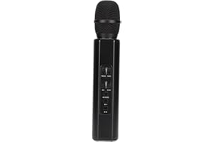 Sorandy K6 Wireless Bluetooth Karaoke Microphone Portable Handheld Speaker Machine 2000mAh for Home Birthday Party (Black)
