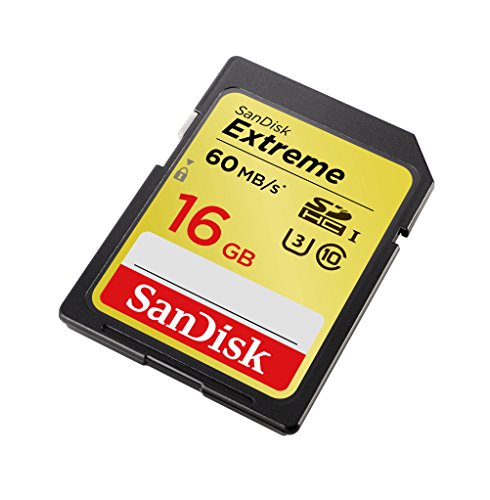 SanDisk Extreme SDHC 16GB bis zu 60 MB/Sek, Class 10, U3 Speicherkarte - 2