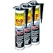 Produktbild 3x PETEC K&D Karosserie Klebe- und Dichtmasse Klebemasse Dichtmasse Karosseriekleber Klebstoff Kleber Kartusche 310ml schwarz