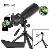 telescopio 80 La capacidad de rotación de 360 ° del trípode y el cuerpo telescopios terrestre se pueden mover hacia arriba y hacia abajo 160 ° para que puedas compartir la observación de aves, observación astronómica y observación del paisaje con tus hijos. Y la central del telescopio terrestre tiene una rueda de apriete. Cuando lo pierdes el producto puede ajustarse y girarse para adaptarse a su posición de visualización cómoda.