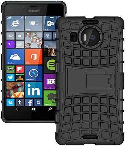 MobilePro Nokia / Microsoft Lumia 950XL Case Black Heavy Duty Shockproof Defender Cover