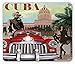 Produktbild Cuba Mouse Pad, Country Tourism Advertisement Theme Vintage Design Cigar Smoking Man and Dancing Girl, Standard Size Rectangle Non-Slip Rubber Mousepad, Multicolor