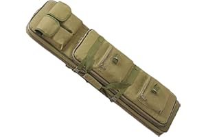 QMZDXH Waffentasche Gun Bag Futteral Gewehrtasche, Double Rifle Bag Mit Pouches Compartments, Futteral Langwaffen Waffentasche Gewehrtasche, Zum Angeln, Jagen, Schießsport vert,120CM