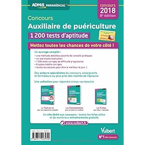 Concours Auxiliaire de puériculture - Entrée en IFAP - 1200 tests d'aptitude - Avec 10 tutos tests - Concours 2017-2018 Livre en Ligne Concours Auxiliaire de puériculture - Entrée en IFAP - 1200 tests d'aptitude - Avec 10 tutos tests - Concours 2017-2018 Livre en Ligne - Telecharger Ebook