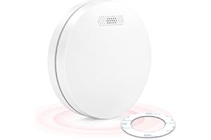 CPVAN Detecteur de Fumée 10 Ans d'Autonomie, Détecteur de Fumée Certifié TÜV et EN14604, Alarme Incendie Jusqu'à 85db, avec Capteur Photoélectrique, Lot de 1