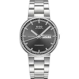 Mido Herren-Armbanduhr XL Commander Analog Automatik Edelstahl M0144301106100