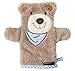Produktbild Morgenstern Babywaschhandschuh Microfaser Waschlappen mit Tier Motiv Bär Blau