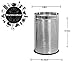King International Stainless Steel Perforated Open Dustbin 11 litre(Lifetime Warranty*MADE IN INDIA) RS.599.00