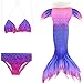Produktbild Das beste niedlich Mädchen Meerjungfrauen Bikini Kostüm Meerjungfrau Schwimmanzug Badeanzüge Tankini Kostüm Cosplay, Farbe: A-10, Gr. 130