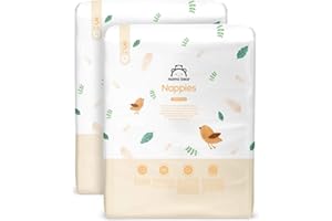 Marque Amazon - Mama Bear Haut Couches de Gamme, Taille 3 (4-9 kg), Blanc, 184 Pièces, 2 lot de 92