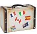 Produktbild große Spardose - " Reisekoffer / Reisekasse " - stabile Sparbüchse - aus Kunstharz - Sparschwein lustig witzig Flugreise / Schifffahrt - Kreuzfahrt / Reise - Koffer & Tasche - Gepäck - Urlaub / Reisen