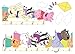Fun4Walls Self Adhesive Wall Sticker, Peppa Pig Height Chart