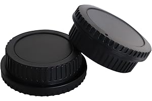 SHEEPPING Juego de 2 tapas de lente trasera para cámaras Canon EOS DSLR y Canon EF/EF-S