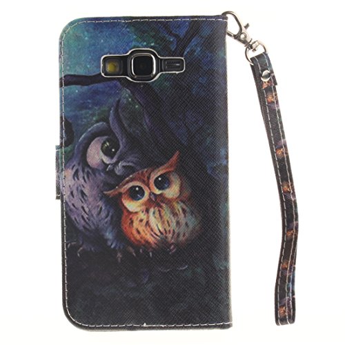 Nancen Samsung Galaxy Grand Prime SM-G530 G531F (5,0 Zoll) Handytasche / Handyhülle. Flip Etui Wallet Case in Bookstyle – Premium PU Lederhülle Hülle Cover Mit Lanyard / Strap, Standfunktion, Kreditkarte und Brieftasche - 3