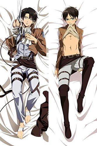 HYZ-YA Attack on Eren Jaeger Titan Hugging pillow case / Dakimakura Case #1130