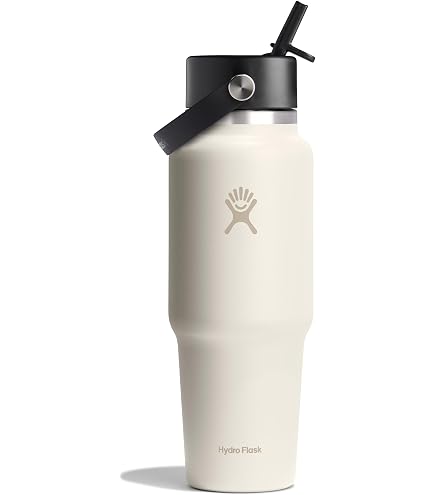 Hydro Flask 32 Oz Wide Mouth Flex Straw Cap Ivory : Amazon.ae