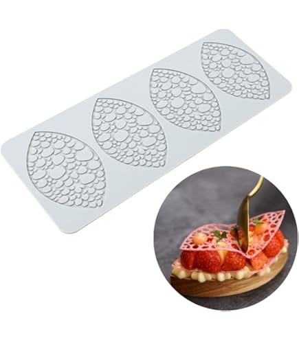 Holle blad siliconen mallen minnaar hart chocolade mallen geometrie 3D siliconen mal chocolade snoep blad schimmel suiker ambachtelijke taart decoratie cupcake top (A_Flower_11 * 2,4 * 0,1 inch