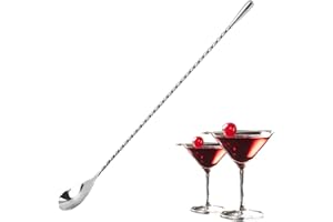HJDJBD Barlöffel,Cocktail Löffel Langer,Stirrers,Rühroffel,Gin Aus Edelstahl,Professioneller Cocktailrührlöffel Con Spiralmuster,Cocktaillöffel Rührstäbchen,für Bar,Weinmaß,Shaker,Kaffee,Cocktailglas