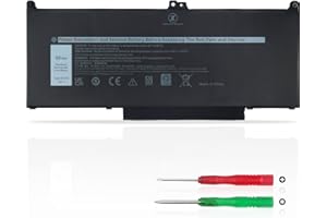 KXRSII MXV9V Laptop Battery for Dell Latitude 5300 5310 7300 7400 Latitude 5300 2-in-1 Latitude 5310 2-in-1 Inspiron 7300 2-in-1 Inspiron 7306 2-in-1 Black 5VC2M 829MX P96G P97G P9799G P100G 7.6V 60Wh