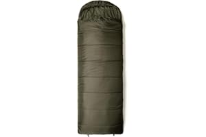 Snugpak Nautilus WGTE Sleeping Bag - All Season Sleep Bag - Convertible to Quilt, Isofibre Insulation, Elastic Drawcord Hood, Dual-Zip - Warm Sleeping Bag for Camping, Hiking - Olive (LZ)