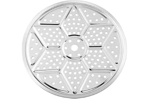 CUSROS Grille de cuisson vapeur ronde en acier inoxydable, autocuiseur, insert de marmite, support d'assiettes vapeur, cuisson du pain toast, salade, nettoyage facile, 28 cm