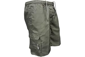 Onsoyours Pantalon Court Short Homme Casual Lâche Sport Jogging Slim Fit Militaire Short de Sport Bermudas Cargo Montagne Baggy Pants Multi Poches