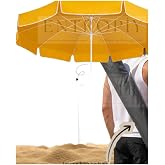 Aethra 220cm 10 Telli Premium Plaj ve Bah&ccedil;e G&uuml;neş Şemsiyesi Kalın Su ge&ccedil;irmez Kumaş Kılıflı Cırt Cırt Hediyeli - Fiberglass -