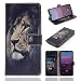 Produktbild Huawei P20 Pro Hülle,Huawei P20 Pro Wallet Tasche Brieftasche SchutzHülle,Carols PU Lederhülle Flip Hülle im Bookstyle Cover Schale Stand Ständer Etui Karten Slot Schutzhülle Tasche Wallet Case für Huawei P20 Pro - Löwe