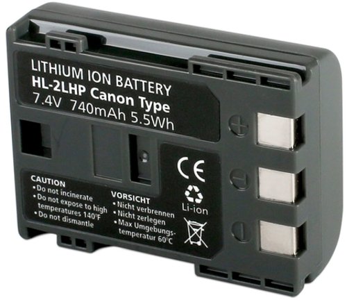 Hahnel Batterie Li-Ion Equivalente canon NB-2LH 7 4 V 740 mAh
