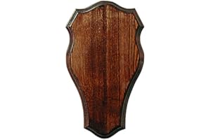 Hi Life Living Nature Escudo de Madera para Trofeo de gamo. Panel. Cuerno. Astas. 40x23cm 030201