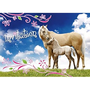 Invitación Cumpleaños Caballo Diseño E Ilustración De Invitación Infantil On Diseño Infantil Holzteilchen Krukow