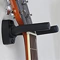 1 crochet mural pour guitare, basse, ukulélé avec protection en éponge – Présentoir pour instruments, organisation soignée à la maison, rangement peu encombrant, excellent cadeau de vacances pour les