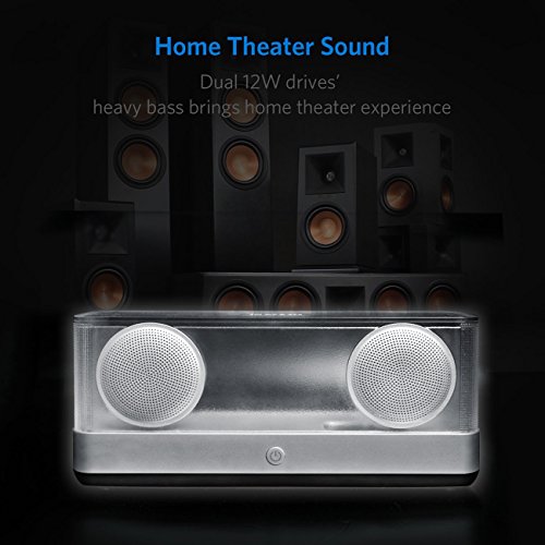 inateck tragbarer kabelloser Bluetooth 4.2 Lautsprecher, Kristalloptik, 20W Watt,erweiterter Subwoofer Bass, Airflow-Technologie, hohe Akku-KapazitÃ¤t fÃ¼r Smartphones, PC, Tablet, Party etc. (BP2003)