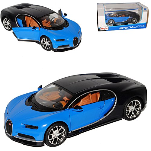Preisvergleich Produktbild Bugatti Chiron Coupe Blau Ab 2016 1 / 24 Maisto Modell Auto