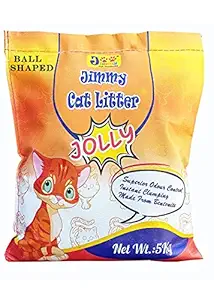 JiMMy Pet Products Ball Shaped Clumping Bentonite Cat Litter Lavender Scented 5 Kg
