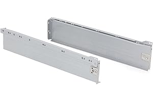 Emuca 3058425 Kit Cassetto H118, Verniciato Alluminio, 500mm